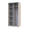 Šatní skříň s posuvnými dveřmi Doros Sigma Slim Kašmír 2 dveře 100x60x214.4 (42005453)