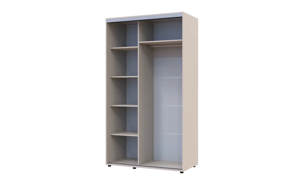 Šatní skříň s posuvnými dveřmi Doros Sigma Slim Kašmír 2 dveře 120x60x214.4 (42005455)