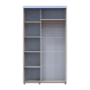 Šatní skříň s posuvnými dveřmi Doros Sigma Slim Kašmír 2 dveře 120x60x214.4 (42005455)