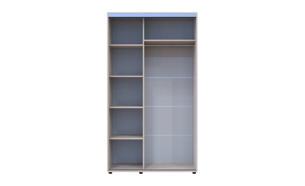 Šatní skříň s posuvnými dveřmi Doros Sigma Slim Kašmír 2 dveře 120x60x214.4 (42005455)