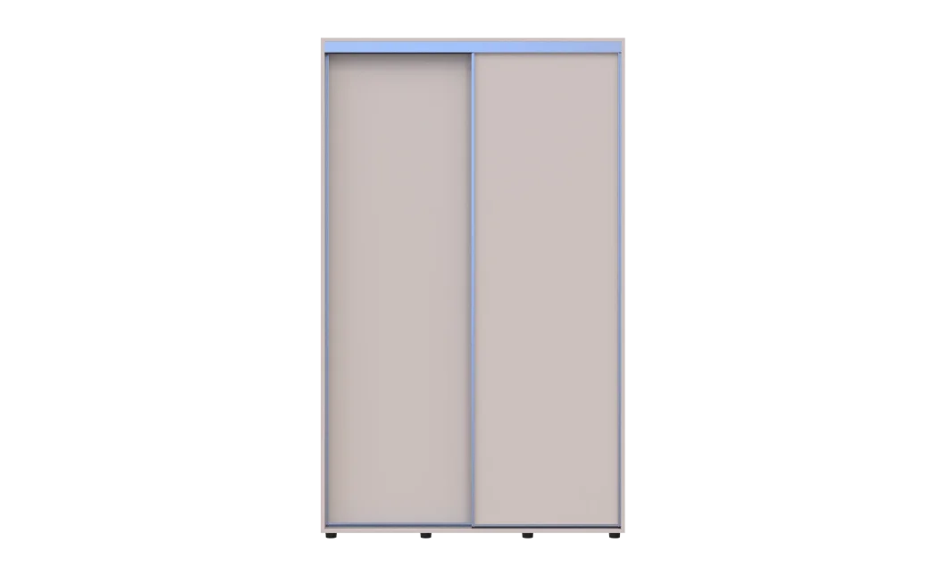 Šatní skříň s posuvnými dveřmi Doros Sigma Slim Kašmír 2 dveře 130x60x214.4 (42005456)