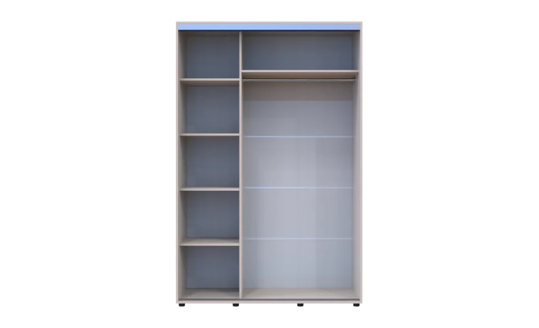 Šatní skříň s posuvnými dveřmi Doros Sigma Slim Kašmír 2 dveře 140x60x214.4 (42005457)