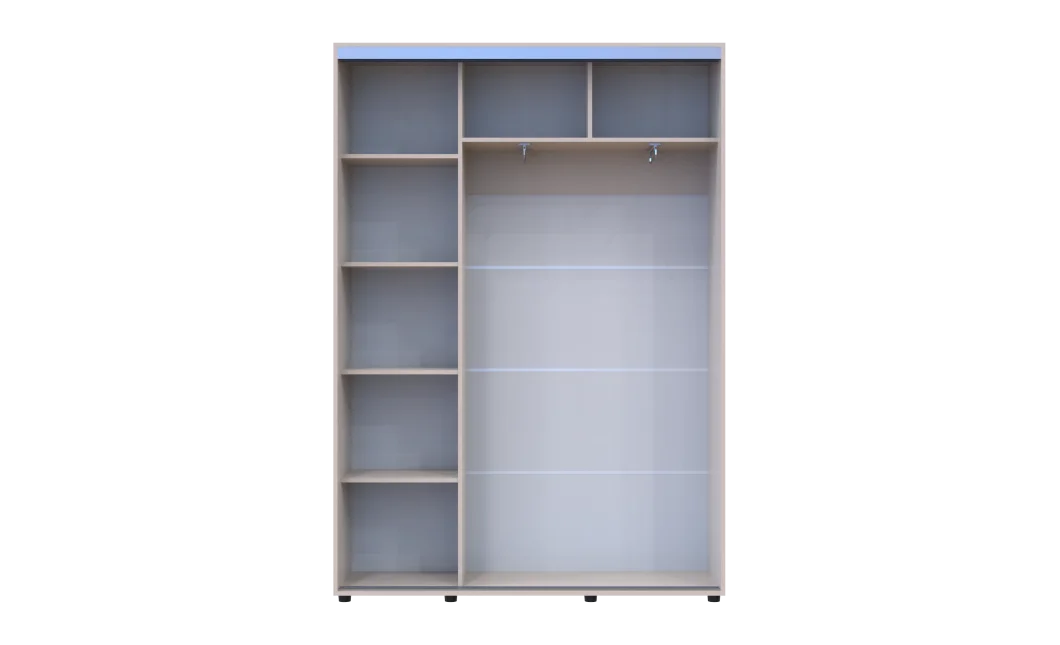 Šatní skříň s posuvnými dveřmi Doros Sigma Slim Kašmír 2 dveře 150x45x214.4 (42005449)