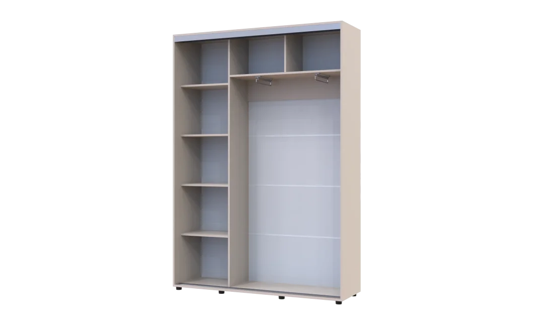 Šatní skříň s posuvnými dveřmi Doros Sigma Slim Kašmír 2 dveře 150x45x214.4 (42005449)