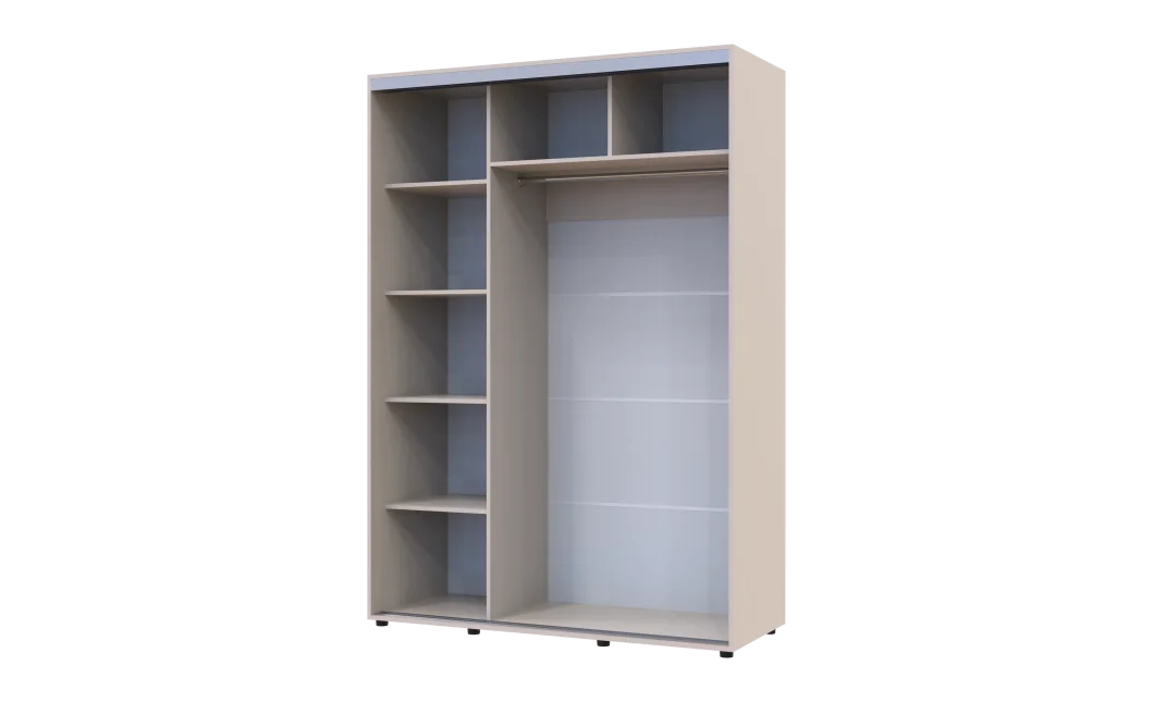 Šatní skříň s posuvnými dveřmi Doros Sigma Slim Kašmír 2 dveře 150x60x214.4 (42005458)