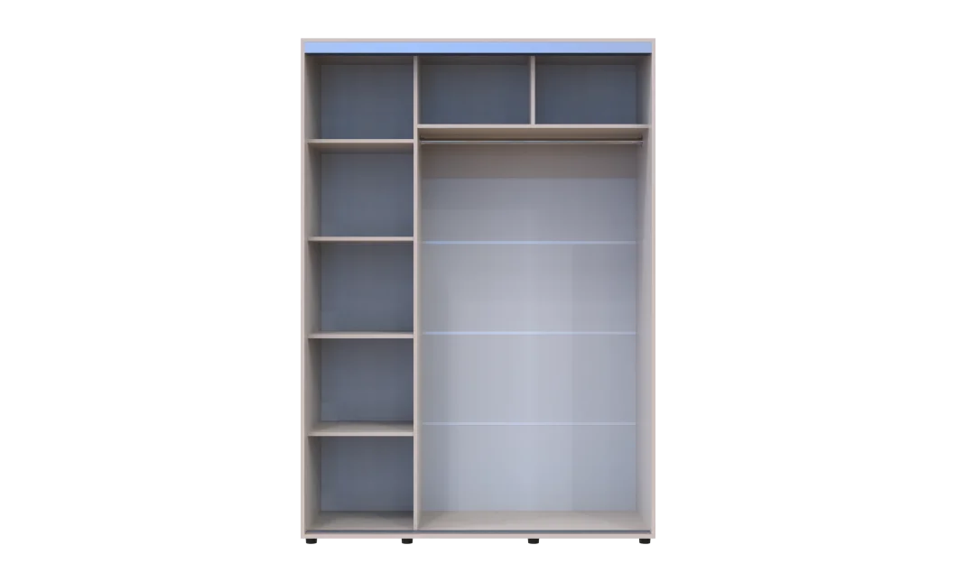 Šatní skříň s posuvnými dveřmi Doros Sigma Slim Kašmír 2 dveře 150x60x214.4 (42005458)