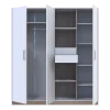 Šatní skříň Doros Austin Biela/dub Sonoma 3 dveře/4 zásuvky 178.8х51х205 (80737753)