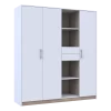 Šatní skříň Doros Austin Biela/dub Sonoma 3 dveře/4 zásuvky 178.8х51х205 (80737753)