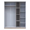 Šatní skříň Doros Austin Biela/dub Sonoma 3 dveře 161х51х205 (80737754)