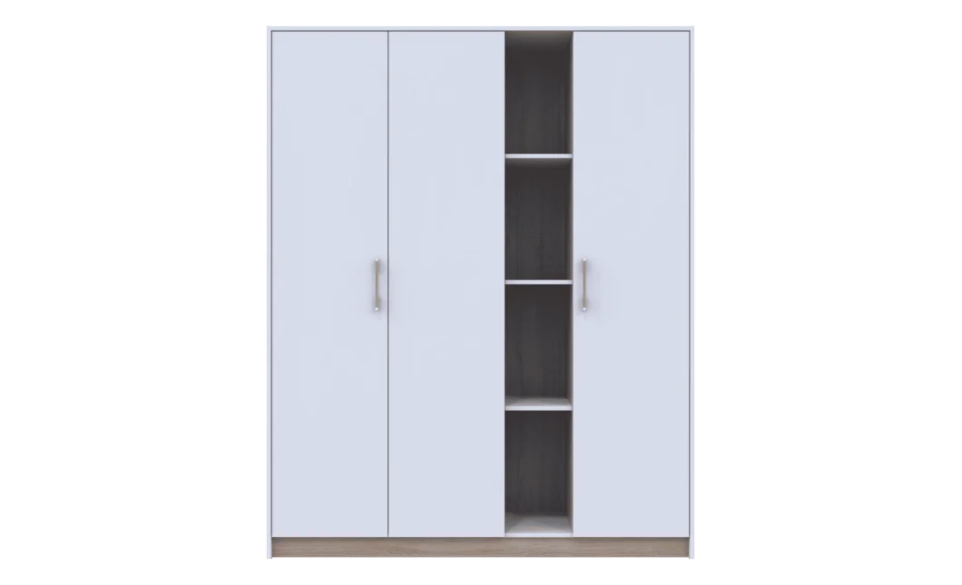 Šatní skříň Doros Austin Biela/dub Sonoma 3 dveře 161х51х205 (80737754)