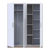 Šatní skříň Doros Austin Biela/dub Sonoma 3 dveře 161х51х205 (80737754)