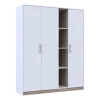 Šatní skříň Doros Austin Biela/dub Sonoma 3 dveře 161х51х205 (80737754)