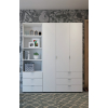 Regál na oblečení Gelar Bílý 3SZ 60×49,5×203,4 (41516133)