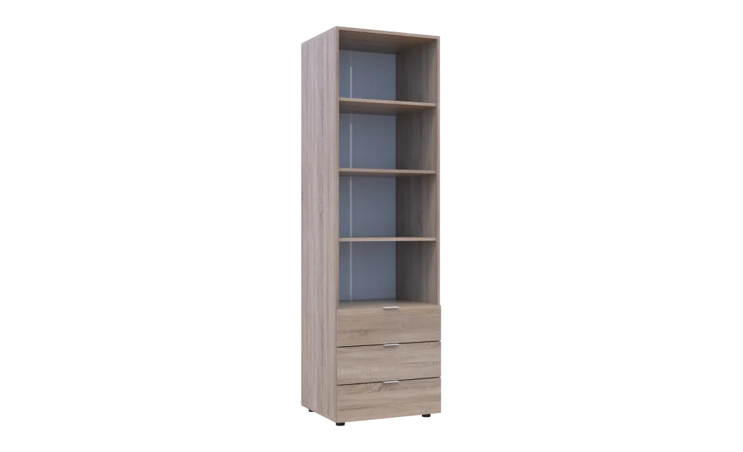 Regál na oblečení Gelar Dub Sonoma 3SZ 60×49,5×203,4 (41516131)