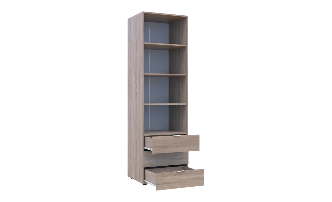 Regál na oblečení Gelar Dub Sonoma 3SZ 60×49,5×203,4 (41516131)