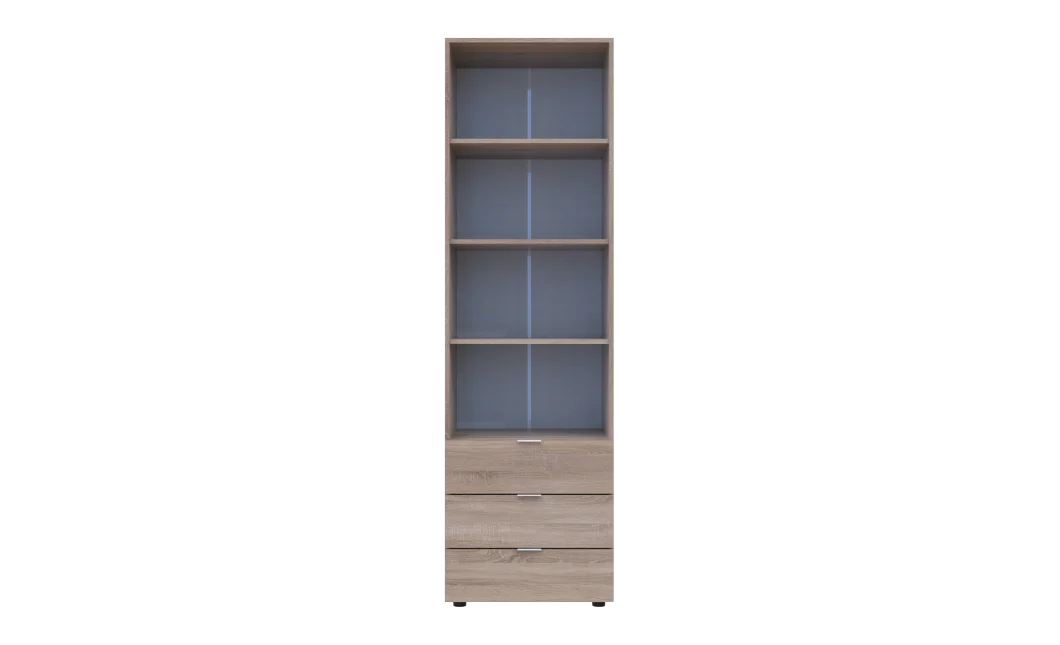 Regál na oblečení Gelar Dub Sonoma 3SZ 60×49,5×203,4 (41516131)