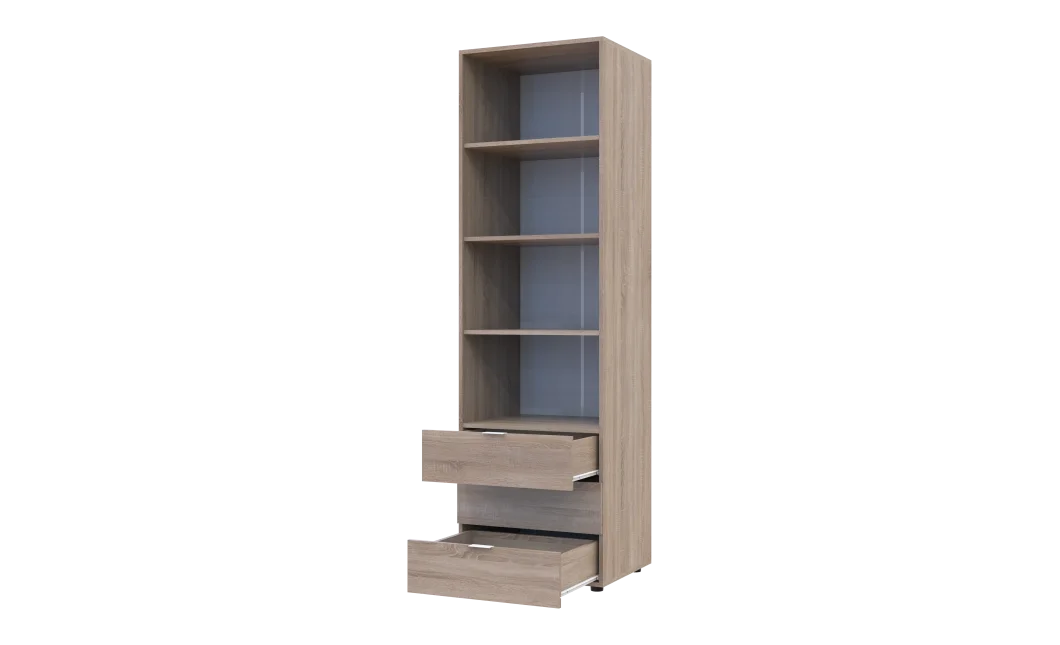 Regál na oblečení Gelar Dub Sonoma 3SZ 60×49,5×203,4 (41516131)