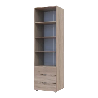 Regál na oblečení Gelar Dub Sonoma 3SZ 60×49,5×203,4 (41516131)