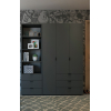 Regál na oblečení Gelar Grafit 3SZ 60×49,5×203,4 (41516132)