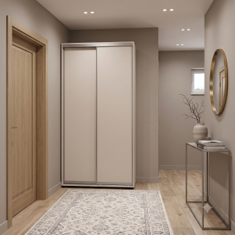 Šatní skříň s posuvnými dveřmi Doros Sigma Slim Kašmír 2 dveře 110x60x214.4 (42005454)