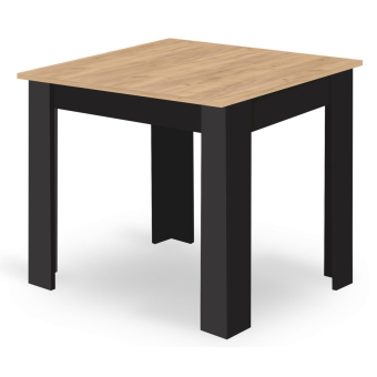 Stůl NP 80 × 80 Dub Artisan + černá (100155041)