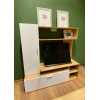 Obývací stěna Doros Kona Dub Evok / Bílý 151 × 40 × 147 (44900388)