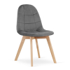 Židle BORA – tmavě šedý samet (10037551)