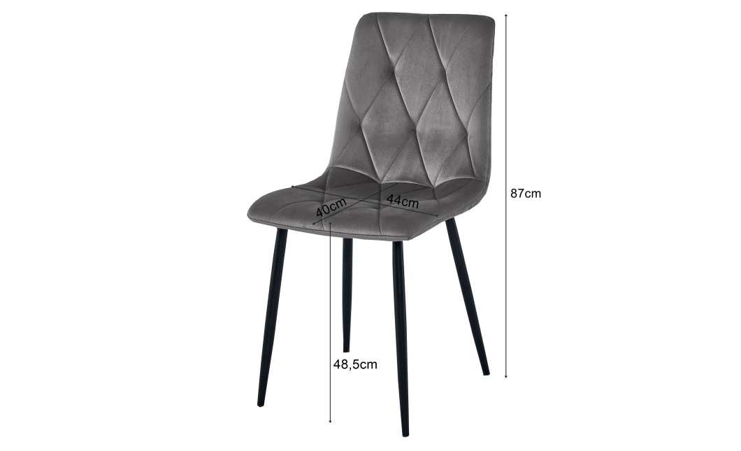 Židle LIBRA – béžový materiál / černé nohy (10040271)