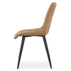 Židle SPLIT – hnědý samet / černé nohy (10041221)