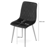 Židle TURIN – hnědý samet / dřevěné nohy (10040341)