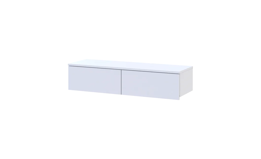 Toaletní stolek Doros Levia Bílý 2 zásuvky 100x32x22 (41516092)