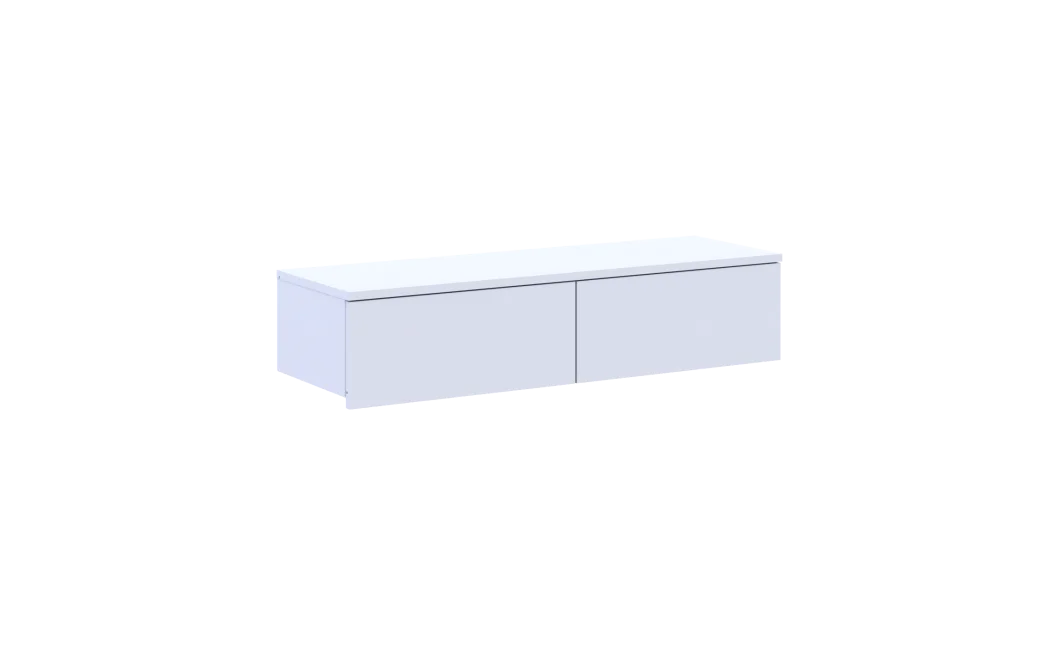 Toaletní stolek Doros Levia Bílý 2 zásuvky 100x32x22 (41516092)
