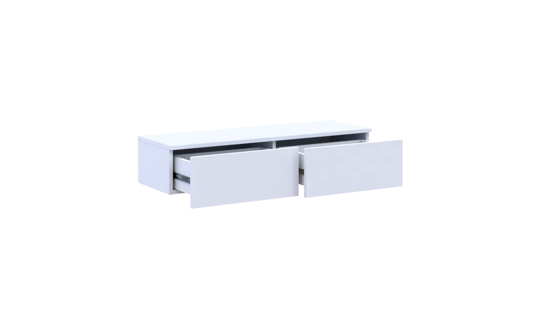 Toaletní stolek Doros Levia Bílý 2 zásuvky 100x32x22 (41516092)