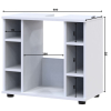 Skříňka pod umyvadlo Doros Mira Bílý DTD 60х33х54 (41510127)
