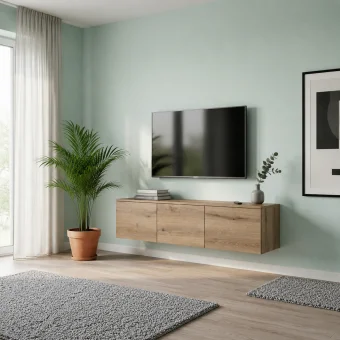 TV stolek Doros Levia Dub Evok 3 dveře 130x35x33 (41516290)