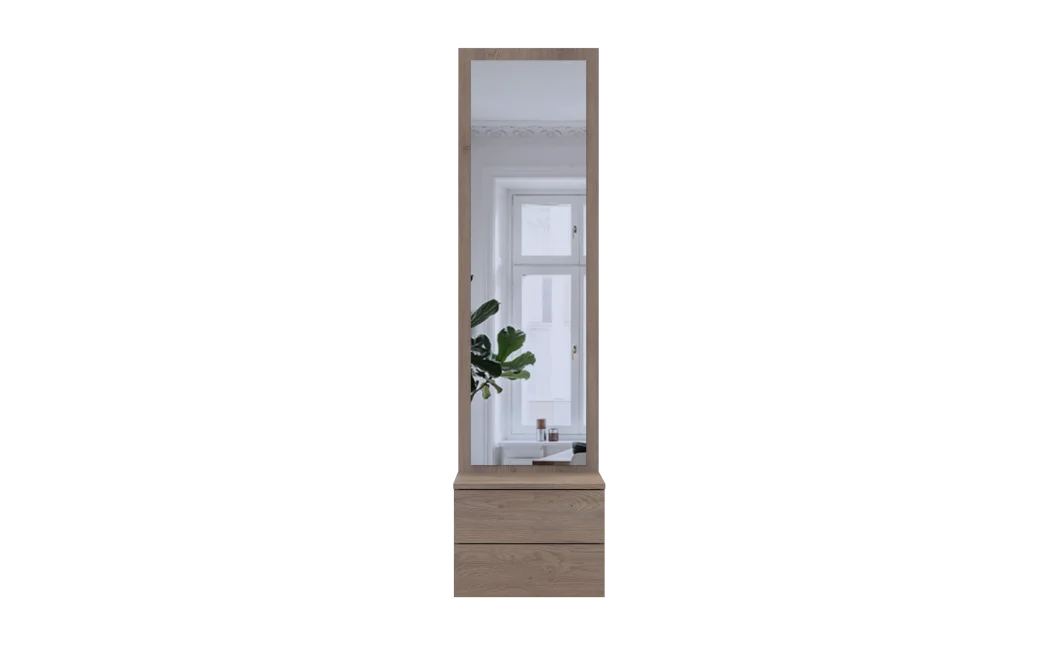 Komoda se zrcadlem Doros Sola Cannolo/Kašmír 2 dveře / zrcadlo 45×40×168.6 (44900371)