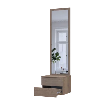 Komoda se zrcadlem Doros Sola Cannolo/Kašmír 2 dveře / zrcadlo 45×40×168.6 (44900371)