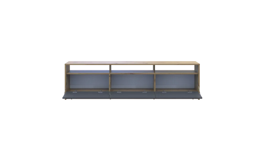 TV stolek Doros U3 Dub Artisan / Grafit 180×33×43 (41516202)