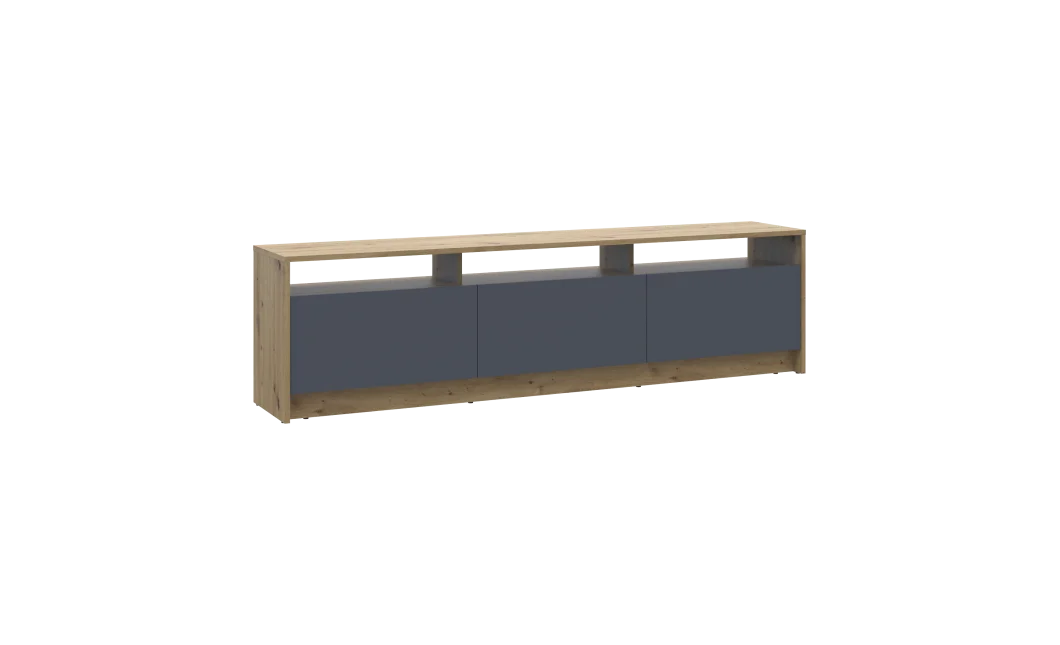 TV stolek Doros U3 Dub Artisan / Grafit 180×33×43 (41516202)