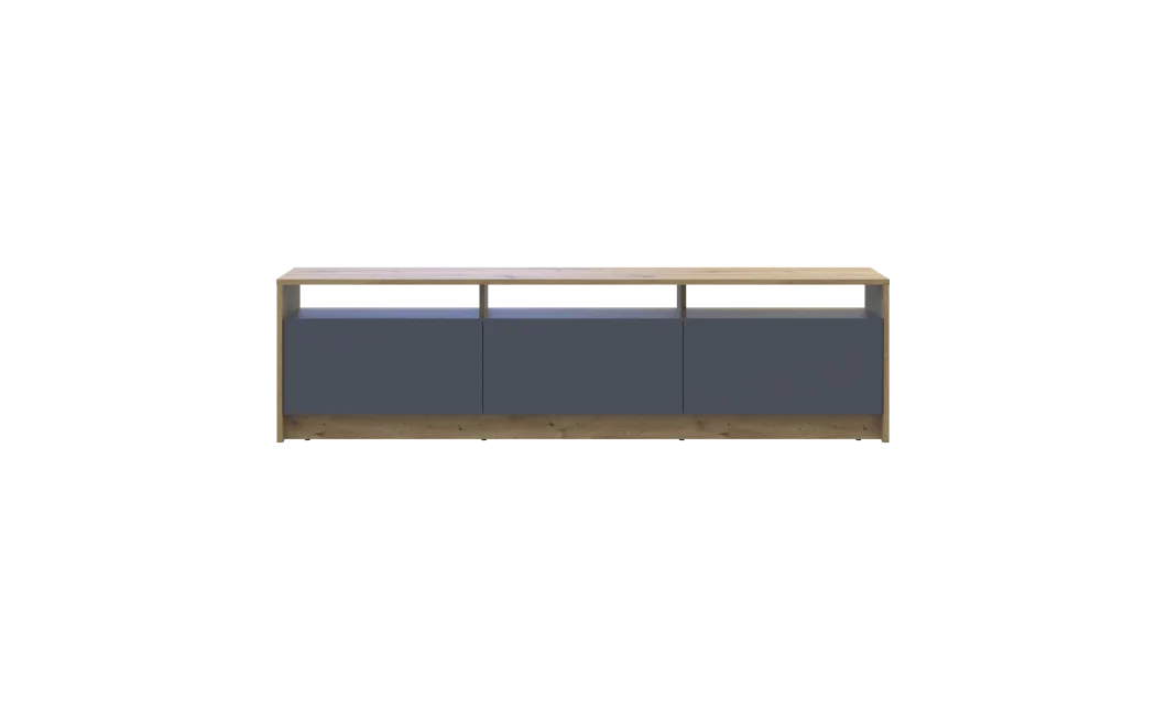 TV stolek Doros U3 Dub Artisan / Grafit 180×33×43 (41516202)
