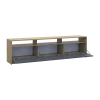 TV stolek Doros U3 Dub Artisan / Grafit 180×33×43 (41516202)