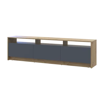 TV stolek Doros U3 Dub Artisan / Grafit 180×33×43 (41516202)