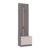 Věšák s komodou Doros Sola Cannolo/Kašmír 2 dveře 60×40×215 (44900372)